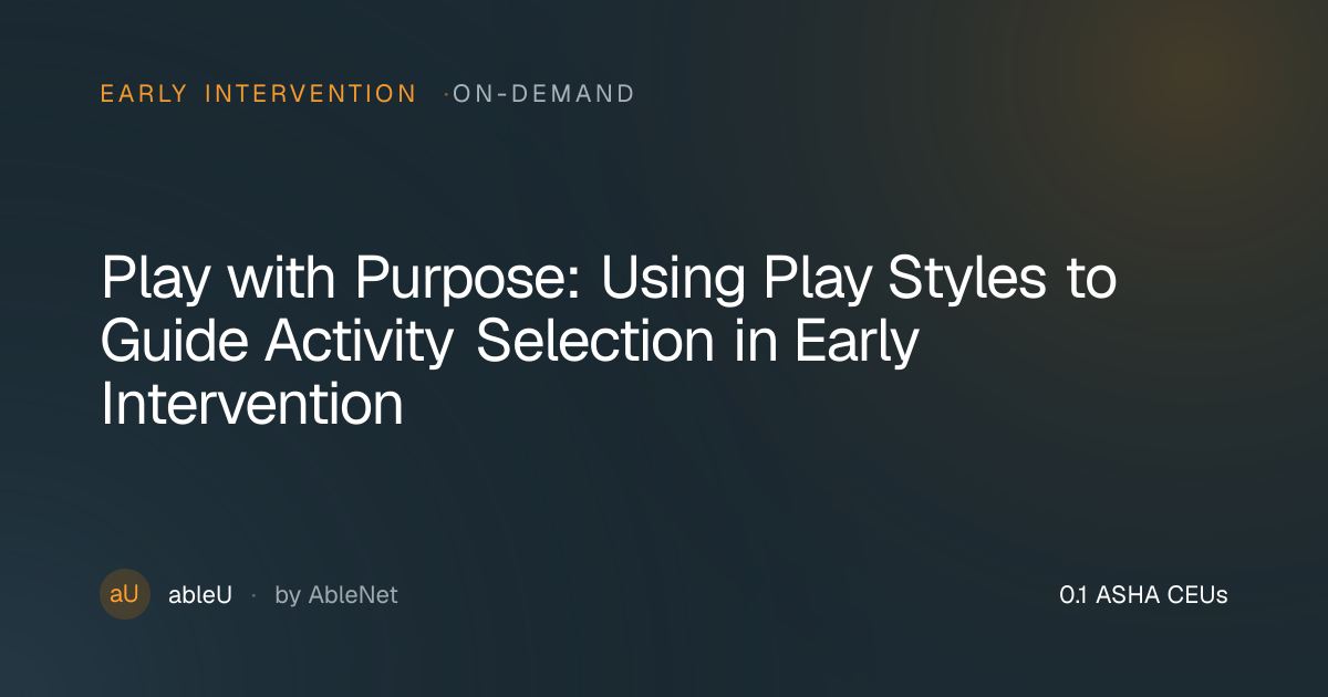 Play with Purpose: Using Play Styles to Guide Activity Selection in ...